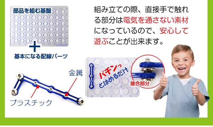 パーツはパチンとはめるだけ